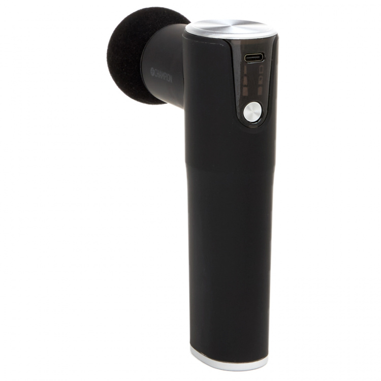 Champion Massasjepistol Compact Power 3300RPM 1800mAh MG400 Svart/sølv