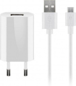 Goobay Micro-USB 5 W lader + kabel, 1 m, hvit