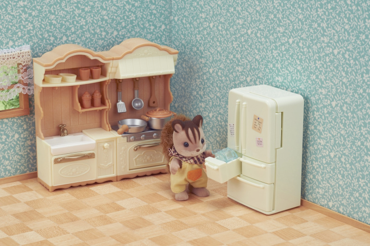 Sylvanian Families Bondegårdskjøkken med kjøleskap