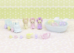 Sylvanian Families Badetoalett til trillingene