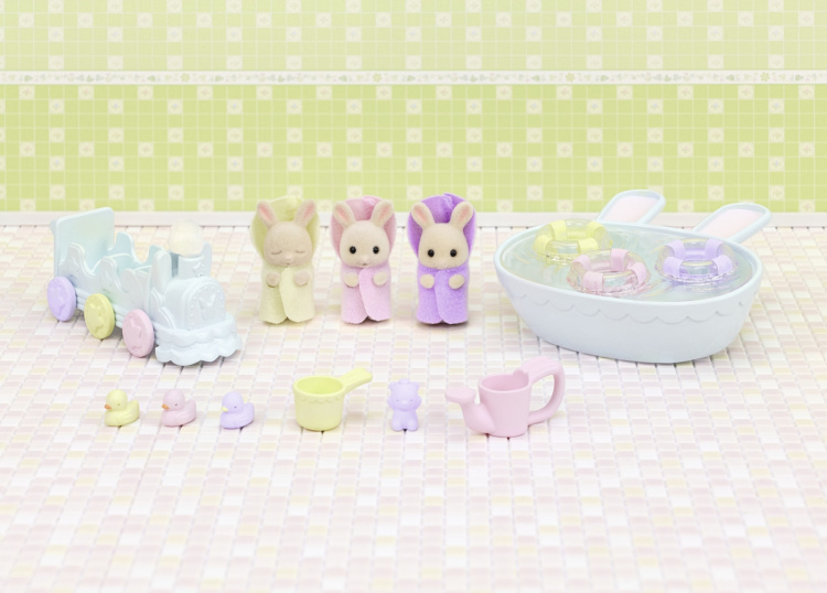 Sylvanian Families Badetoalett til trillingene