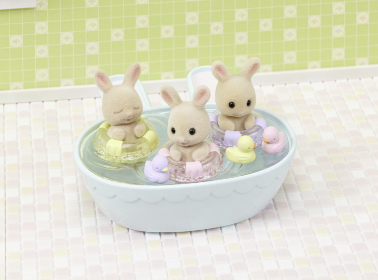 Sylvanian Families Badetoalett til trillingene