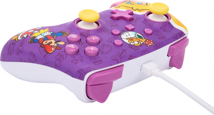 PowerA Enhanced Wired Controller, Princess Peach Battle, Switch