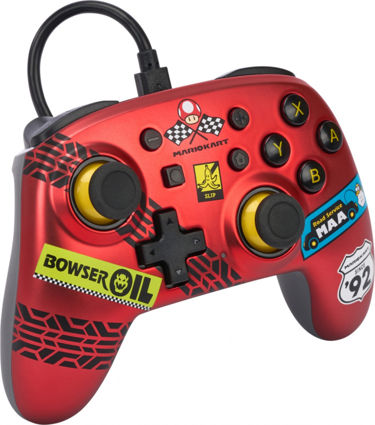 PowerA Nano kablet kontroller, Mario Kart: Racer Red, Switch