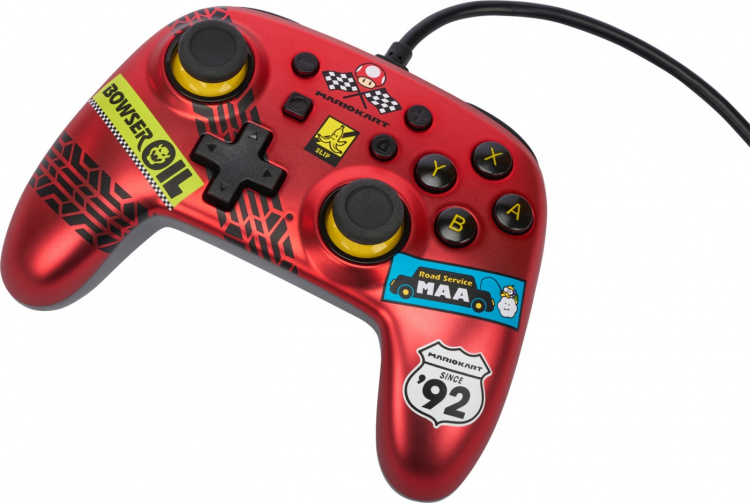 PowerA Nano kablet kontroller, Mario Kart: Racer Red, Switch