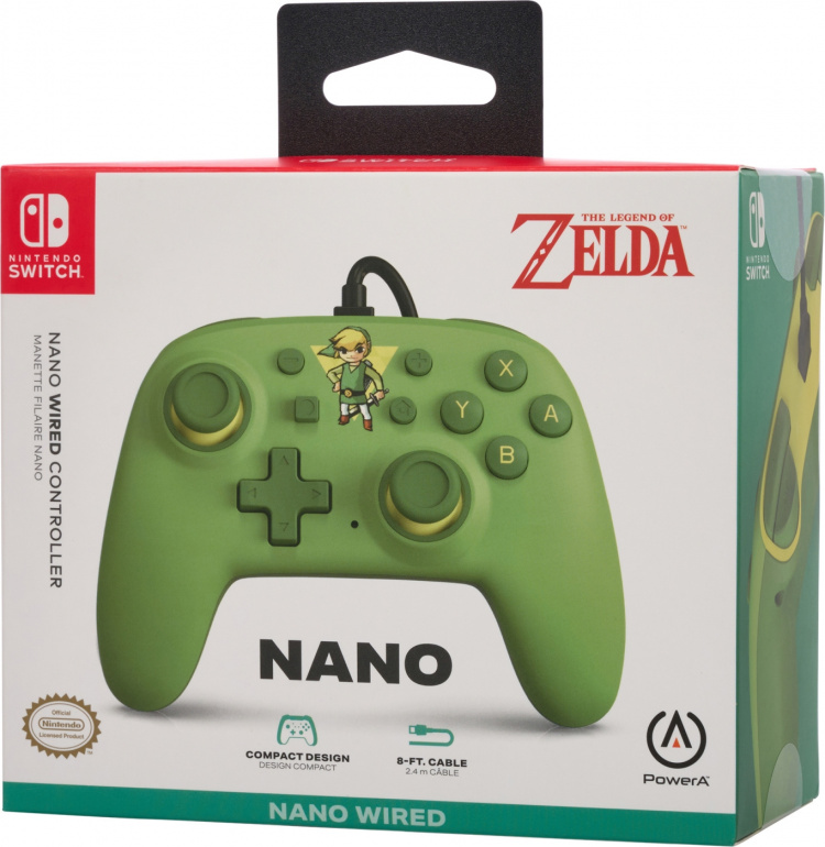 PowerA Nano kablet kontroller, Toon Link, Switch