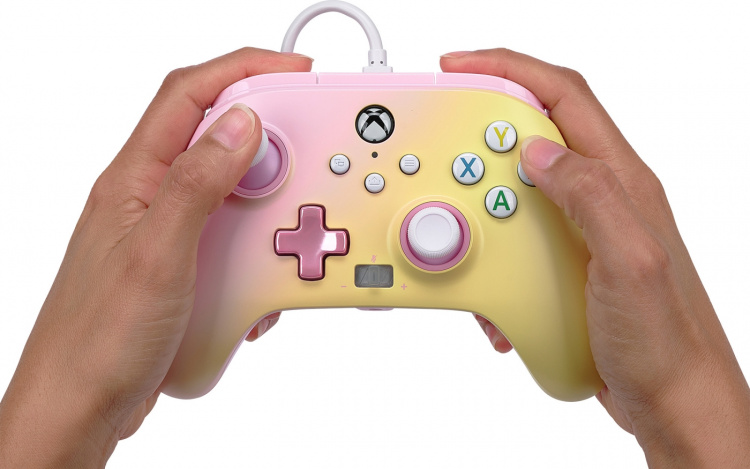 PowerA Enhanced Wired Controller, Pink Lemonade, Xbox PowerA Enhanced Wired Controller, Pink Lemonade, Xbox