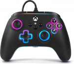 PowerA Lumectra Advantage kablet kontroller, svart + RGB LED-bånd, Xbox / PC