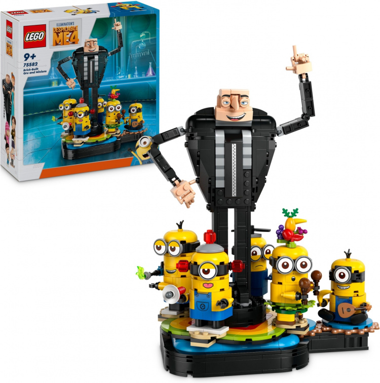 LEGO Minions 75582 - Gru og minions kan bygges med klosser LEGO Minions 75582 - Gru og minions kan bygges med klosser