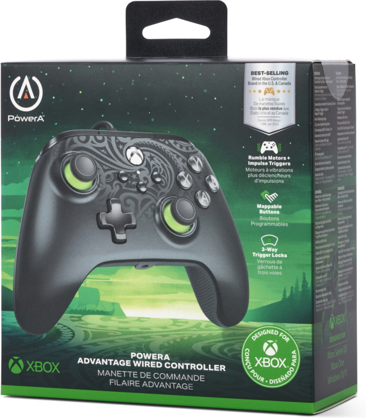 PowerA Advantage kablet kontroller, Celestial Green, Xbox / PC PowerA Advantage kablet kontroller, Celestial Green, Xbox / PC