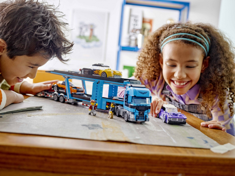 LEGO City Big Vehicles 60408 - Transportbil med sportsbil