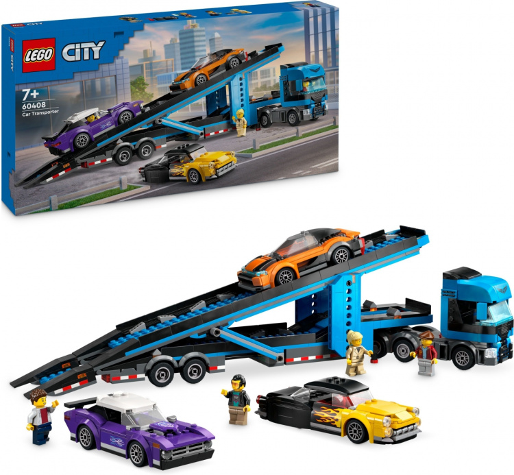LEGO City Big Vehicles 60408 - Transportbil med sportsbil