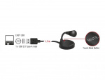 DeLOCK USB Microphone with base and Touch-Mute Button, black
