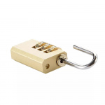 travelblue 3 Dial Combi Lock, mix color Silver or Gold
