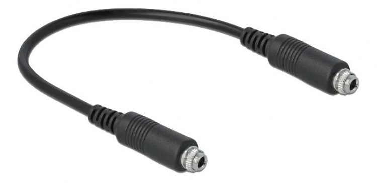 DeLOCK Kabel Stereo Jack 3,5 mm hunn for panelmontering, 25 cm