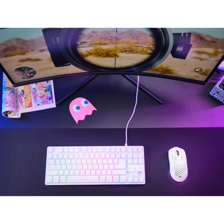 Trust GXT 929W Helox trådløs lettvekts gamingmus hvit