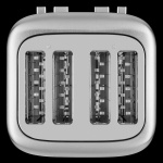 KitchenAid Brødrister med 4 skiver i metall 5KMT4109ESX rustfritt stål