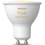 Philips Hue Hvit Ambiance GU10 400lm 1-pakning Philips Hue Hvit Ambiance GU10 400lm 1-pakning