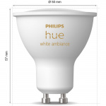 Philips Hue Hvit Ambiance GU10 400lm 1-pakning Philips Hue Hvit Ambiance GU10 400lm 1-pakning