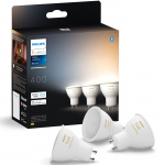 Philips Hue Hvit Ambiance GU10 400lm 3-pakning