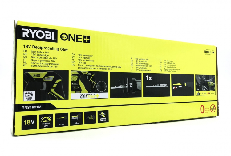 Ryobi One+ RRS1801M Sticksåg Utan batteri