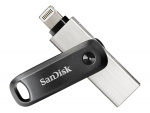 SanDisk iXpand Go 64 GB USB 3.0 / Apple Lightning Svart Sølv