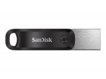 SanDisk iXpand Go 64 GB USB 3.0 / Apple Lightning Svart Sølv
