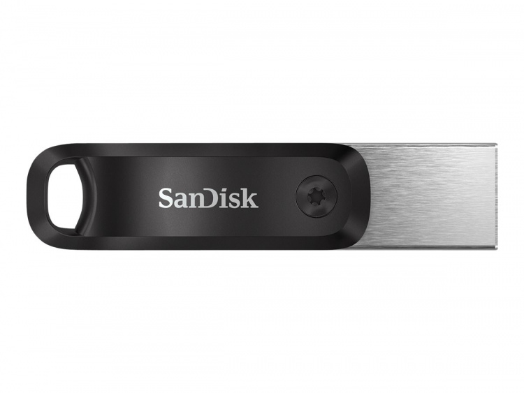 SanDisk iXpand Go 64 GB USB 3.0 / Apple Lightning Svart Sølv