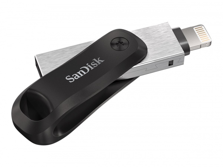 SanDisk iXpand Go 64 GB USB 3.0 / Apple Lightning Svart Sølv