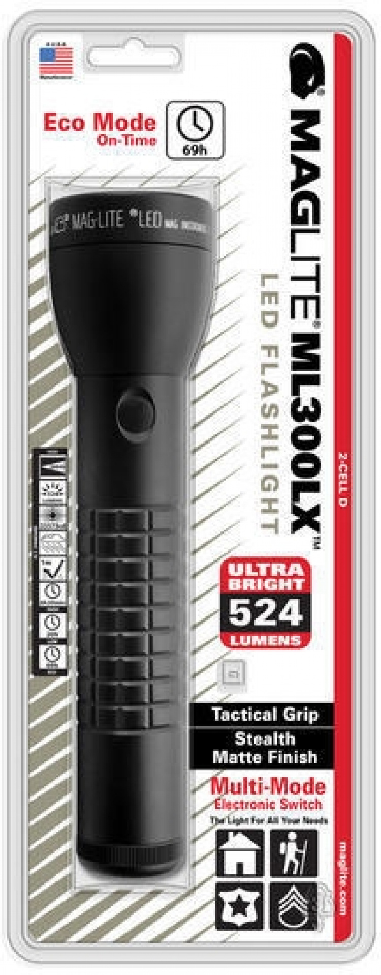 Maglite ML300LX 2D LED-lommelykt Maglite ML300LX 2D LED-lommelykt