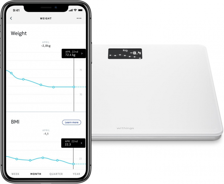Withings Kroppsvekt, hvit