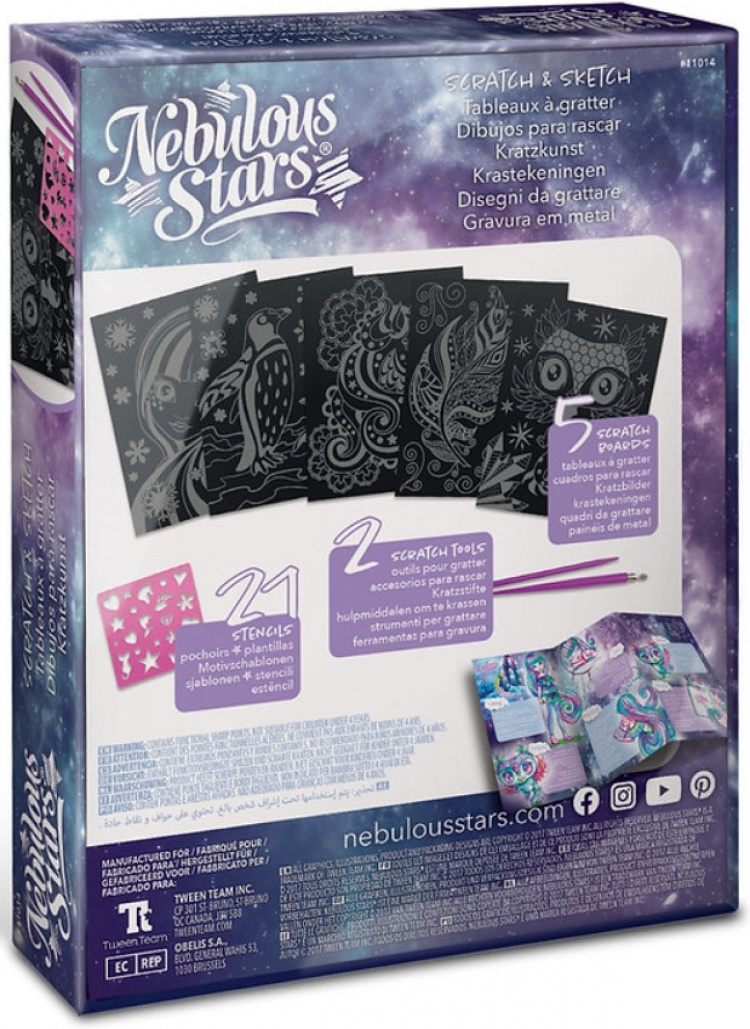 Nebulous Stars Scratch & Sketch-kartongsett