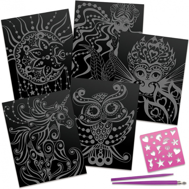 Nebulous Stars Scratch & Sketch-kartongsett