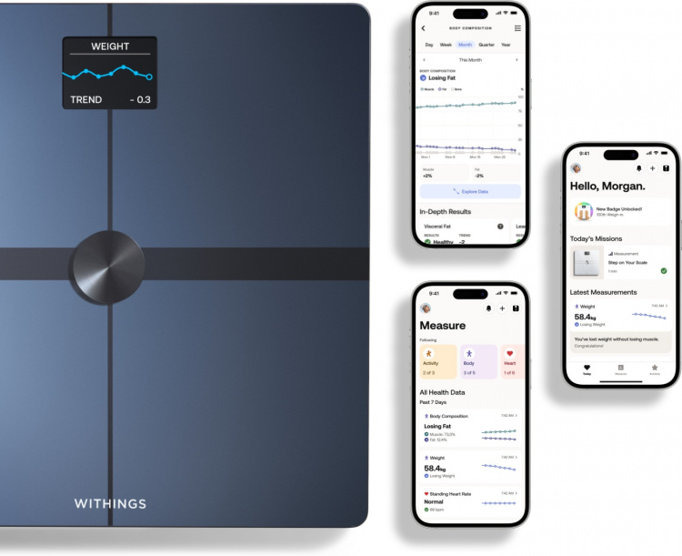 Withings Body Smart Black kroppsanalysevekt med wifi-tilkobling Withings Body Smart Black kroppsanalysevekt med wifi-tilkobling