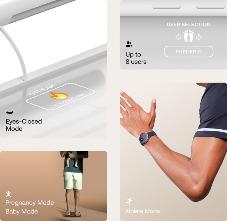 Withings Body Scan smartvekt, hvit