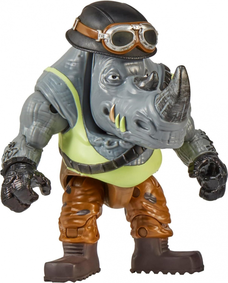 Teenage Mutant Ninja Turtles: Rocksteady Chopper Cycle-figur + motorsykkel