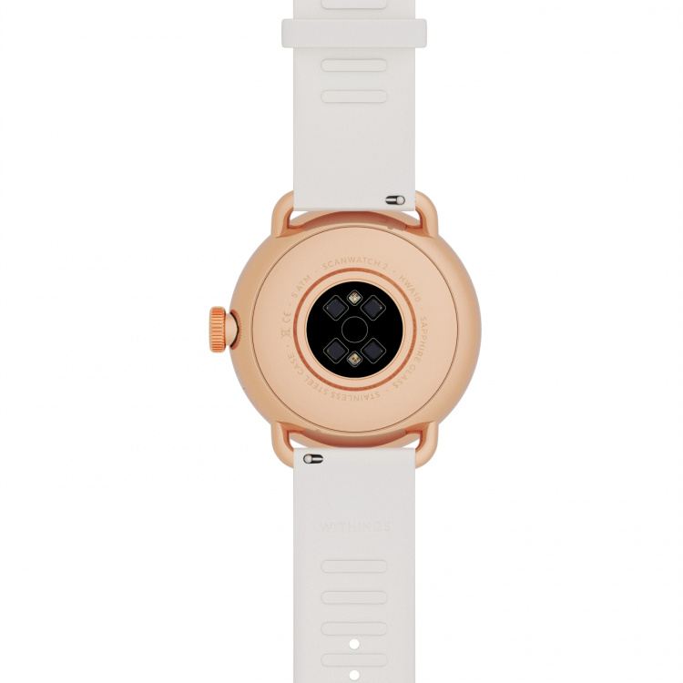 Withings Scanwatch 2 smartklokke, 38 mm, rosa gull