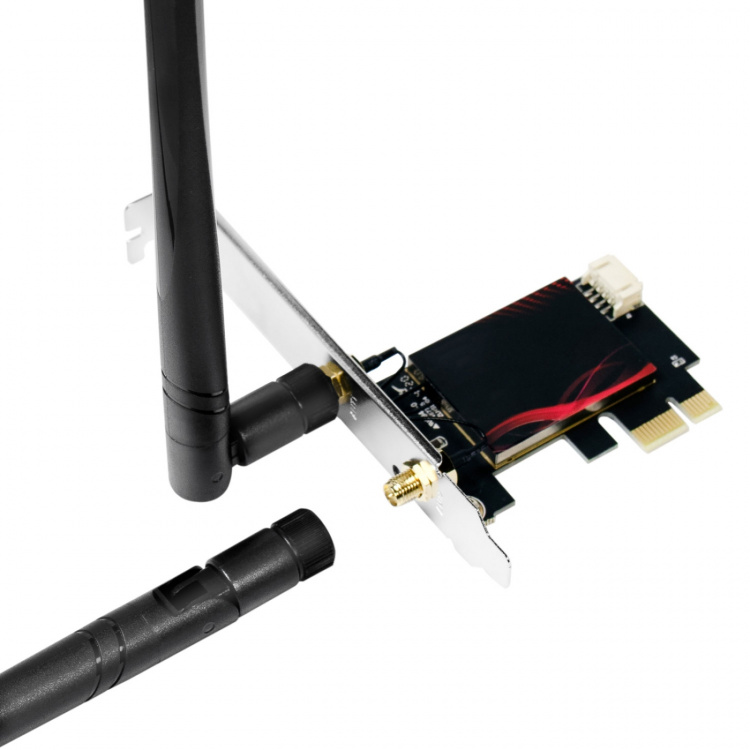 LogiLink PCI Express-kort Wi-Fi 6E-adapter AX5400 + BT 5.2 LogiLink PCI Express-kort Wi-Fi 6E-adapter AX5400 + BT 5.2