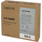 LogiLink PCI Express-kort Wi-Fi 6E-adapter AX5400 + BT 5.2 LogiLink PCI Express-kort Wi-Fi 6E-adapter AX5400 + BT 5.2