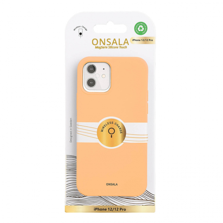Onsala Mobildeksel med Silikonfølelse Aprikos - iPhone 12/12 Pro Onsala Mobildeksel med Silikonfølelse Aprikos - iPhone 12/12 Pro