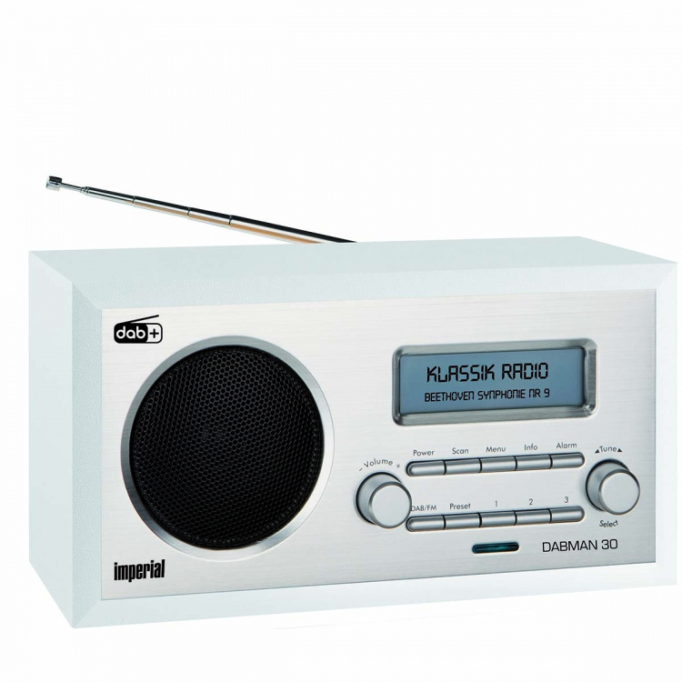 imperial DABMAN 30 DAB+ / FM-radio hvit