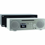 imperial DABMAN i450 CD multifunksjonell stereoradio DAB+ / FM / Internett / Bluetooth hvit-sølv