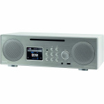 imperial DABMAN i450 CD multifunksjonell stereoradio DAB+ / FM / Internett / Bluetooth hvit-sølv