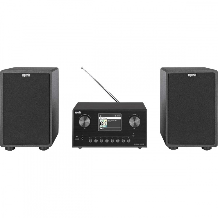 imperial DABMAN i310 CD Hybrid micro Hi-Fi System DAB+ / FM / Internett / Bluetooth Svart