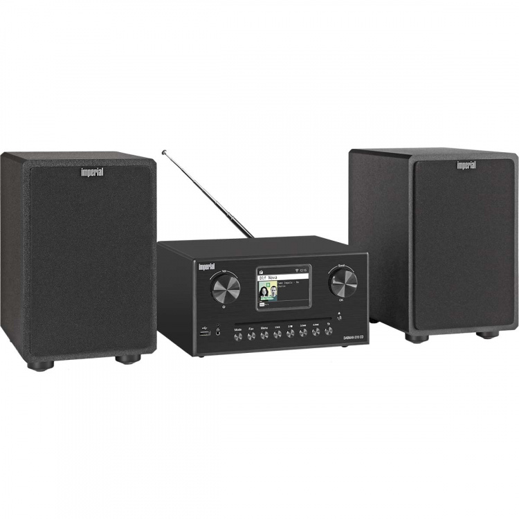 imperial DABMAN i310 CD Hybrid micro Hi-Fi System DAB+ / FM / Internett / Bluetooth Svart