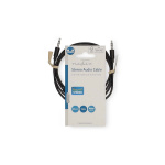 Nedis Stereo lydkabel | 3.5 mm Han | 3.5 mm Han | Nikkel belagt | 1.00 m | Rund | Sort | Label Nedis Stereo lydkabel | 3.5 mm Han | 3.5 mm Han | Nikkel belagt | 1.00 m | Rund | Sort | Label