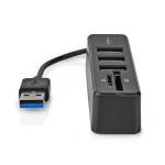 Nedis USB-hub | 1x USB-A | 3x USB A Female | 5-Port port(s) | USB 2.0 | USB-Strøm | SD & MicroSD Nedis USB-hub | 1x USB-A | 3x USB A Female | 5-Port port(s) | USB 2.0 | USB-Strøm | SD & MicroSD