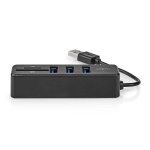 Nedis USB-hub | 1x USB-A | 3x USB A Female | 5-Port port(s) | USB 2.0 | USB-Strøm | SD & MicroSD Nedis USB-hub | 1x USB-A | 3x USB A Female | 5-Port port(s) | USB 2.0 | USB-Strøm | SD & MicroSD
