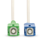 Nedis Glassfiber patchkabel | SMF (Single Mode Phase) | SC/APC | SC/UPC | 100 Gbps | 2.00 m | Hvit | Gift Box with Euro Lock