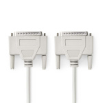 Nedis serie kabel | D-SUB 25-Pin Han | D-SUB 25-Pin Han | Nikkel belagt | 2.00 m | Rund | PVC | Elfenben | Label Nedis serie kabel | D-SUB 25-Pin Han | D-SUB 25-Pin Han | Nikkel belagt | 2.00 m | Rund | PVC | Elfenben | Label